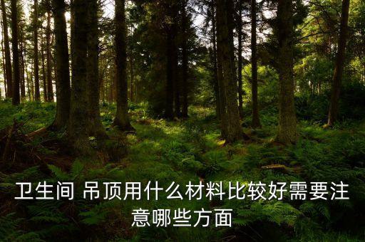 衛(wèi)生間 吊頂用什么材料比較好需要注意哪些方面