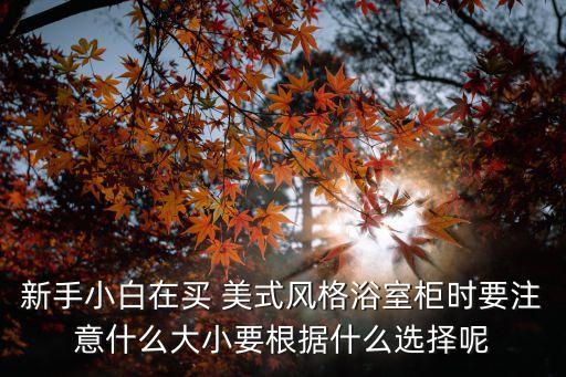 新手小白在買 美式風(fēng)格浴室柜時(shí)要注意什么大小要根據(jù)什么選擇呢