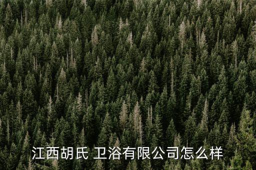 江西胡氏 衛(wèi)浴有限公司怎么樣