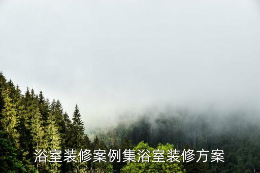 浴室裝修案例集浴室裝修方案