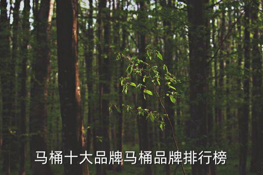 馬桶十大品牌馬桶品牌排行榜