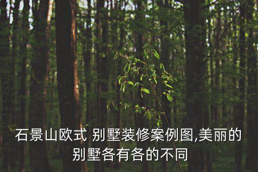 石景山歐式 別墅裝修案例圖,美麗的 別墅各有各的不同