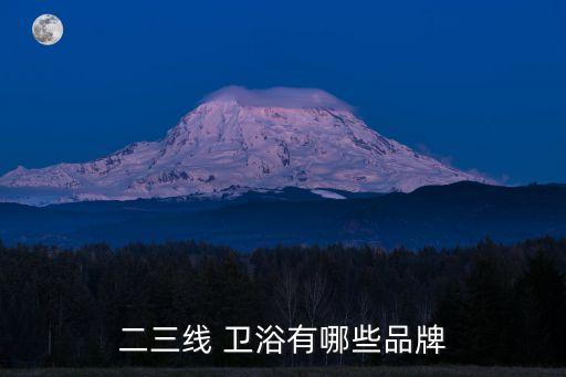 二三線 衛(wèi)浴有哪些品牌