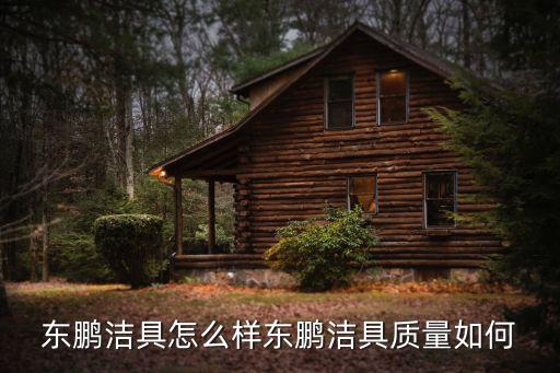 東鵬潔具怎么樣?xùn)|鵬潔具質(zhì)量如何