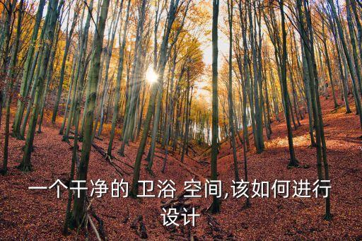 一個(gè)干凈的 衛(wèi)浴 空間,該如何進(jìn)行設(shè)計(jì)