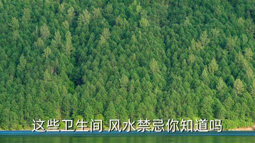 這些衛(wèi)生間 風(fēng)水禁忌你知道嗎