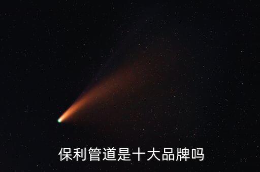  保利管道是十大品牌嗎