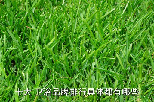 品牌前五的衛(wèi)浴有哪些好