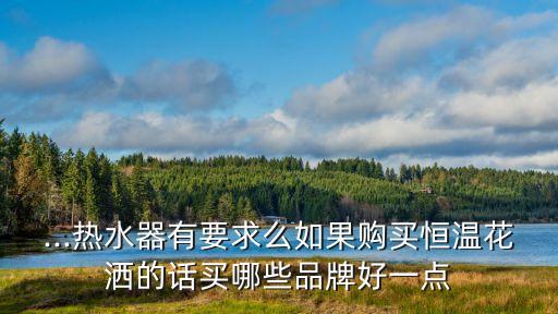 ...熱水器有要求么如果購買恒溫花灑的話買哪些品牌好一點