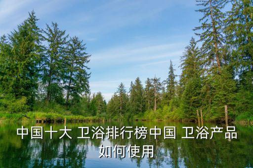 中國十大 衛(wèi)浴排行榜中國 衛(wèi)浴產品如何使用