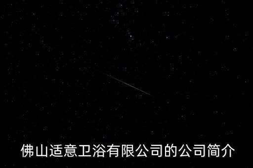  佛山適意衛(wèi)浴有限公司的公司簡介
