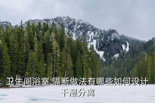 衛(wèi)生間浴室 隔斷做法有哪些如何設(shè)計(jì)干濕分離