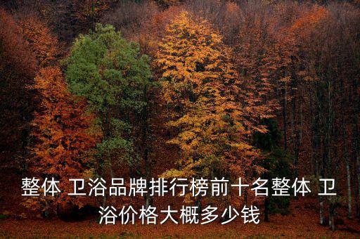 整體 衛(wèi)浴品牌排行榜前十名整體 衛(wèi)浴價格大概多少錢