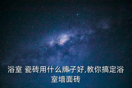 浴室 瓷磚用什么牌子好,教你搞定浴室墻面磚