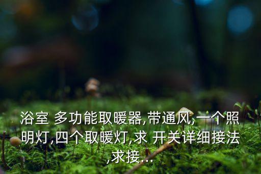 浴室 多功能取暖器,帶通風(fēng),一個照明燈,四個取暖燈,求 開關(guān)詳細(xì)接法,求接...