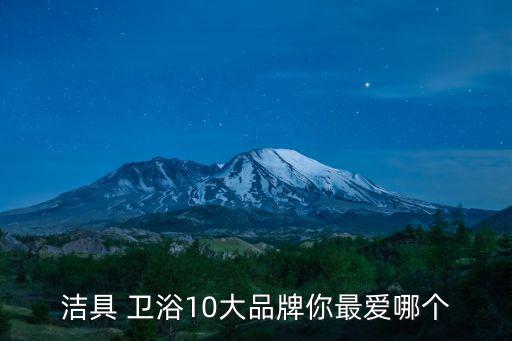 潔具 衛(wèi)浴10大品牌你最?lèi)?ài)哪個(gè)