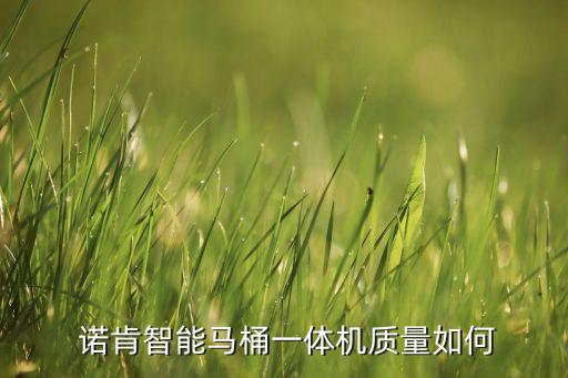 諾肯智能馬桶一體機(jī)質(zhì)量如何