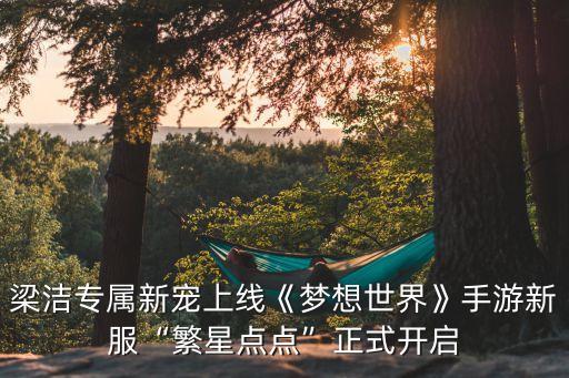 梁潔專屬新寵上線《夢(mèng)想世界》手游新服“繁星點(diǎn)點(diǎn)”正式開啟