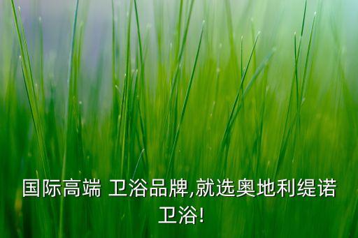 國際高端 衛(wèi)浴品牌,就選奧地利緹諾 衛(wèi)浴!