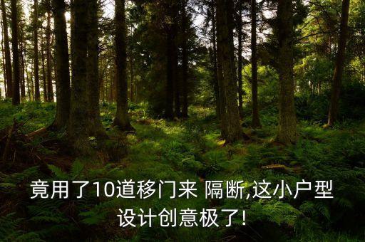 竟用了10道移門來 隔斷,這小戶型設(shè)計(jì)創(chuàng)意極了!