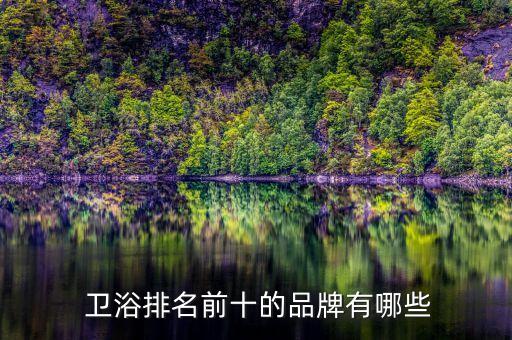  衛(wèi)浴排名前十的品牌有哪些