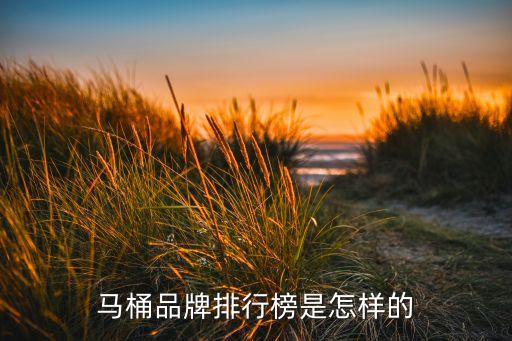 馬桶品牌排行榜是怎樣的