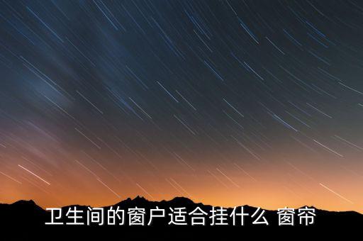 衛(wèi)生間的窗戶適合掛什么 窗簾