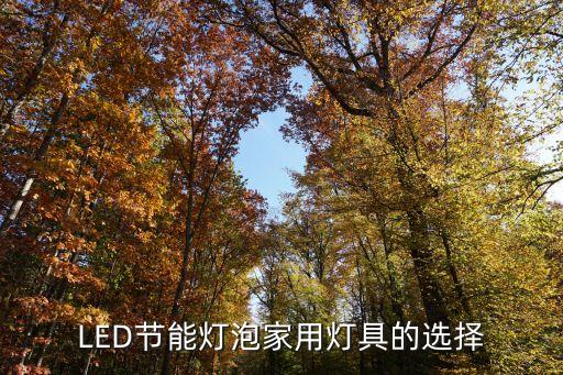 LED節(jié)能燈泡家用燈具的選擇