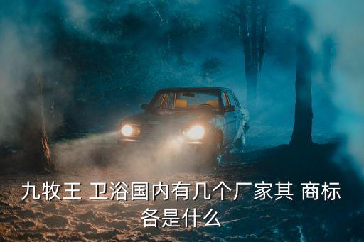九牧王 衛(wèi)浴國內(nèi)有幾個廠家其 商標(biāo)各是什么