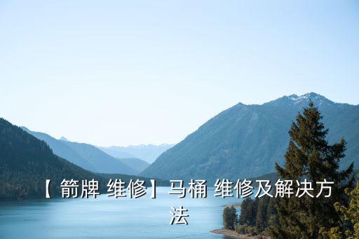 【 箭牌 維修】馬桶 維修及解決方法