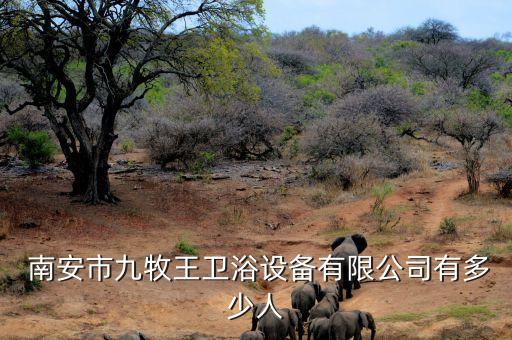  南安市九牧王衛(wèi)浴設備有限公司有多少人