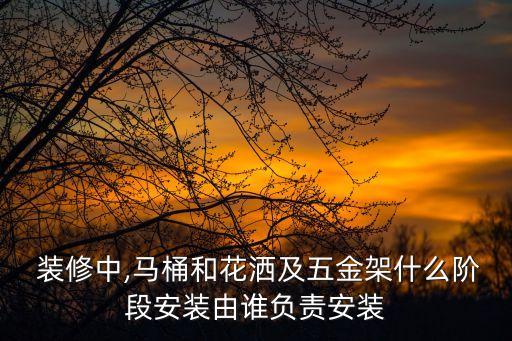  裝修中,馬桶和花灑及五金架什么階段安裝由誰(shuí)負(fù)責(zé)安裝