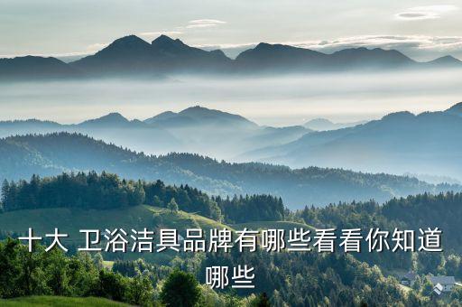 十大 衛(wèi)浴潔具品牌有哪些看看你知道哪些
