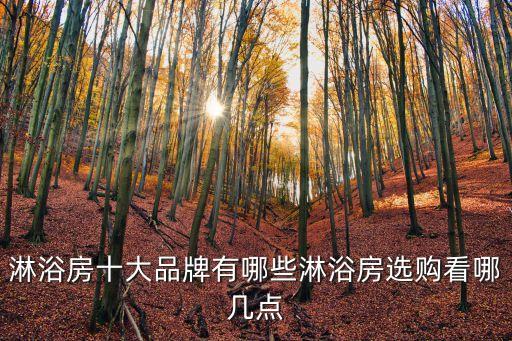 淋浴房十大品牌有哪些淋浴房選購看哪幾點