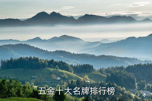  五金十大名牌排行榜