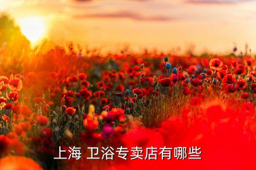 上海 衛(wèi)浴專賣店有哪些
