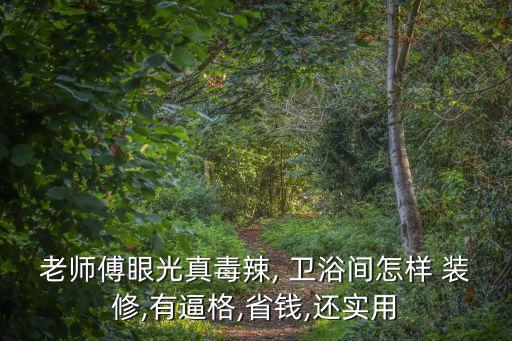 老師傅眼光真毒辣, 衛(wèi)浴間怎樣 裝修,有逼格,省錢,還實(shí)用