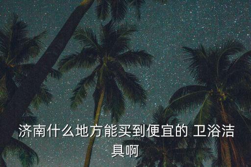  濟(jì)南什么地方能買(mǎi)到便宜的 衛(wèi)浴潔具啊