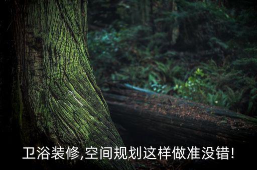 衛(wèi)浴裝修,空間規(guī)劃這樣做準(zhǔn)沒錯(cuò)!