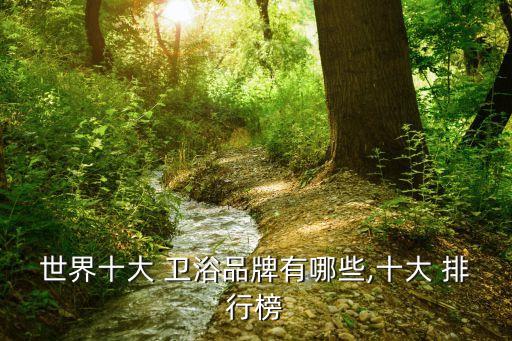 世界十大 衛(wèi)浴品牌有哪些,十大 排行榜