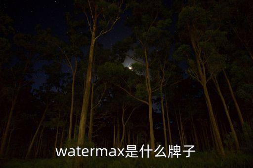 watermax是什么牌子
