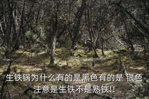 生鐵鍋為什么有的是黑色有的是 銀色注意是生鐵不是熟鐵!!