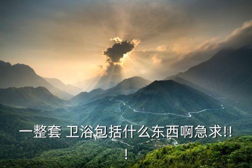 一整套 衛(wèi)浴包括什么東西啊急求!!!