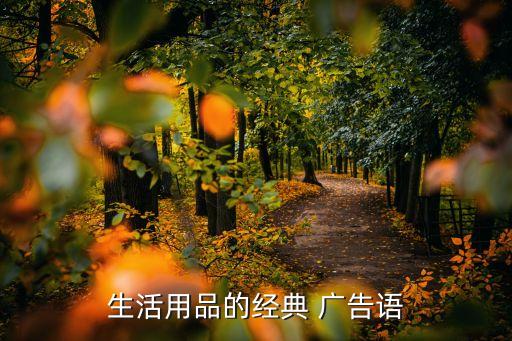 生活用品的經(jīng)典 廣告語