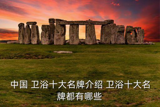 中國 衛(wèi)浴十大名牌介紹 衛(wèi)浴十大名牌都有哪些