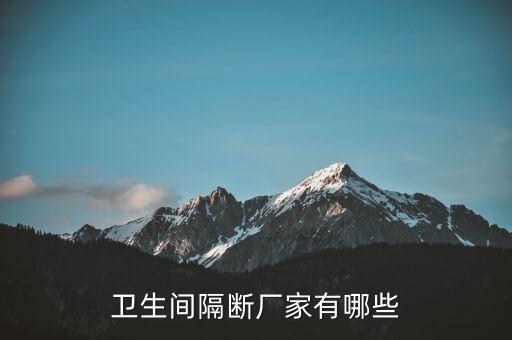 衛(wèi)生間隔斷廠家有哪些