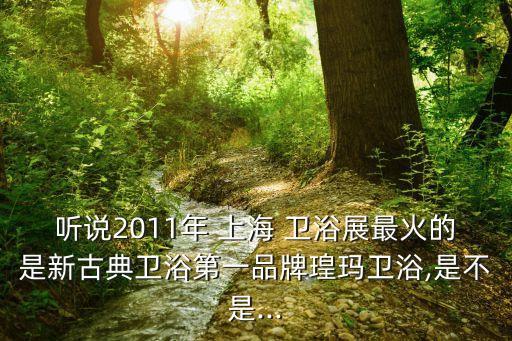 上海衛(wèi)浴展有哪些品牌大全