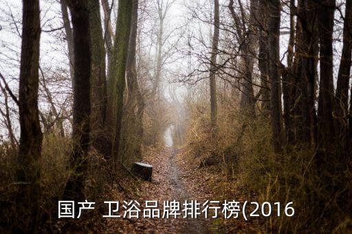 國產(chǎn) 衛(wèi)浴品牌排行榜(2016