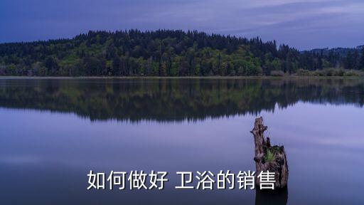 如何做好 衛(wèi)浴的銷售