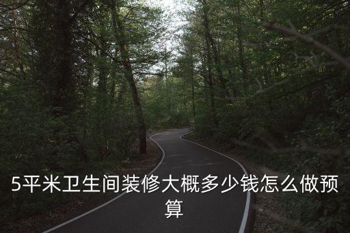 5平米衛(wèi)生間裝修大概多少錢怎么做預算
